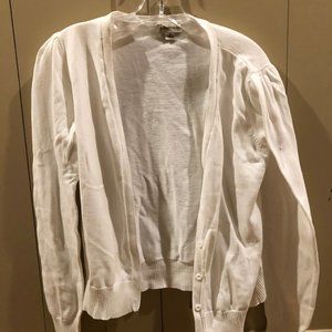 St. John's Bay White Cardigan - Size XL